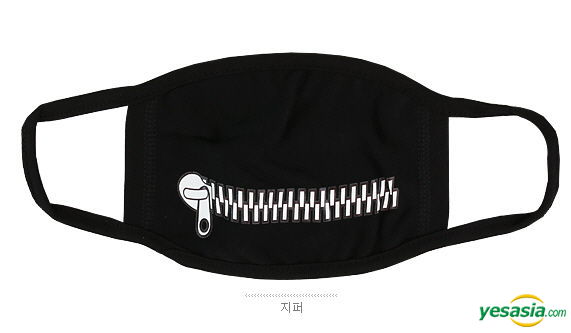 Yesasia Got7 Style Chic Black Mask Zipper Gifts Photo Poster Celebrity Gifts Accessories Male Stars Groups Got7 Asmama Korean Collectibles Free Shipping