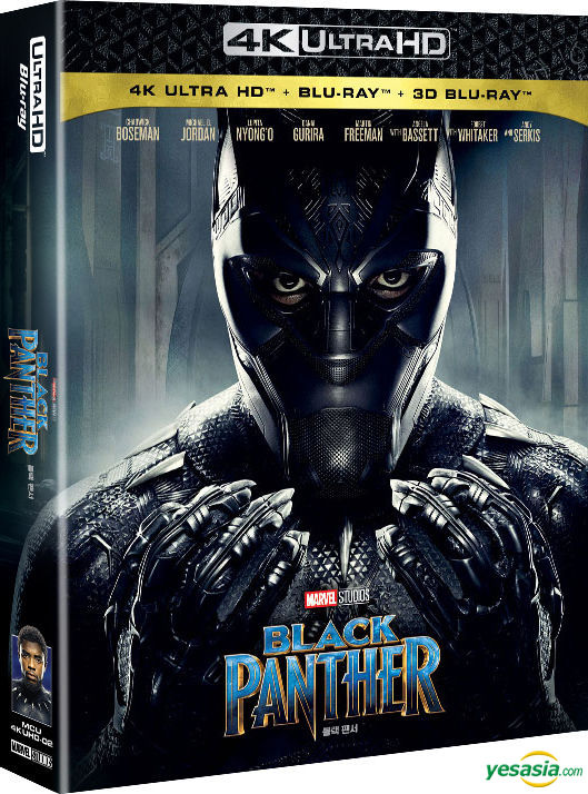 YESASIA Black Panther (4K Ultra HD + 2D + 3D Bluray) (3Disc
