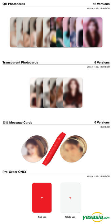 Yesasia Image Gallery Apink Mini Album Vol 8 Percent Red Version Poster In Tube Red Version Photo Card Set Red Version North America Site