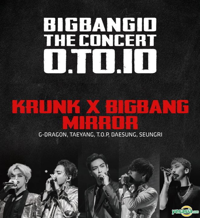 Yesasia Bigbang10 The Concert 0 To 10 Official Goods Krunk X Big Bang Mirror Dae Sung Male Stars Groups Photo Poster Gifts Celebrity Gifts Bigbang Yg Entertainment Korean Collectibles Free Shipping North America Site