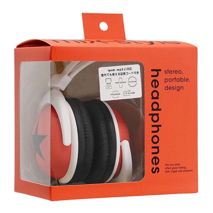 YESASIA mixstyle (StarRed) Stereo Headphones mixstyle Lifestyle